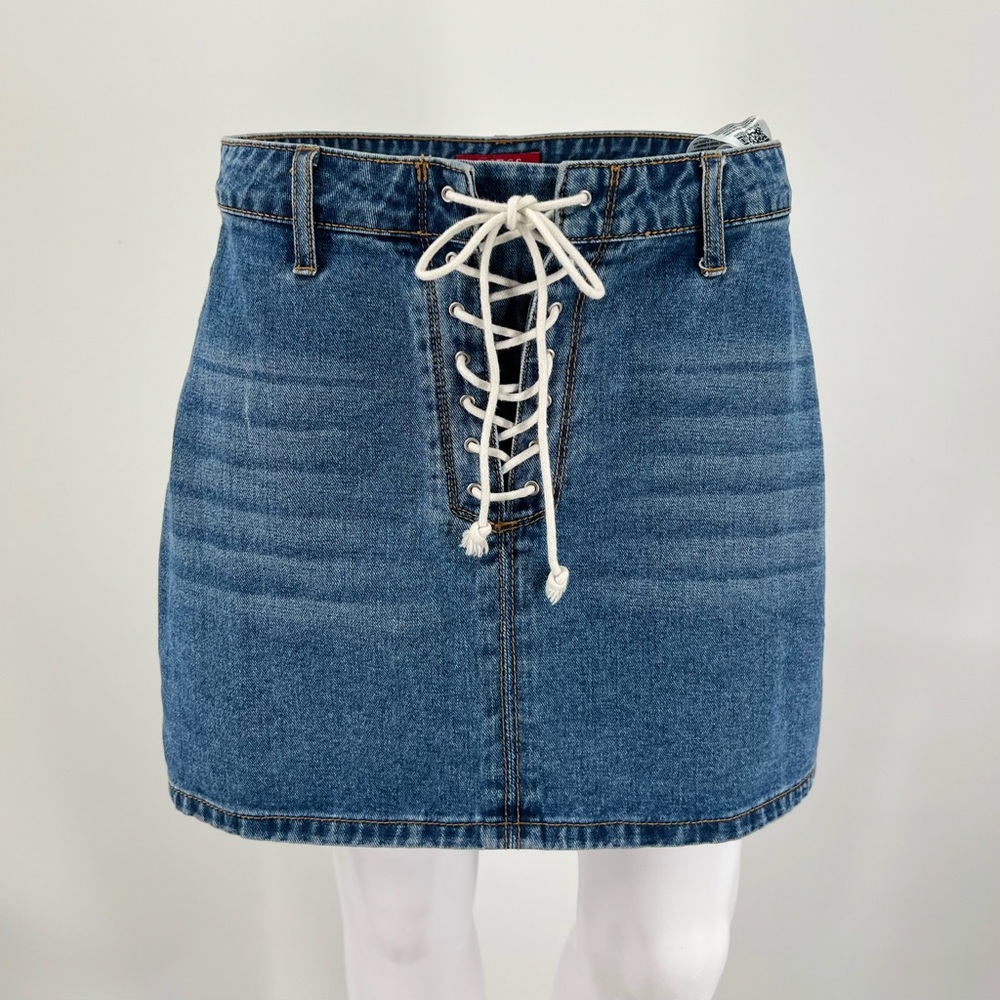 Guess Denim & Lace Mini Skirt | Sz: M